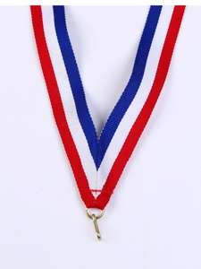 现货 奖牌带子红白蓝挂带各种彩色织带 热卖 高质量 挂钩彩带定制