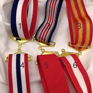 挂绳定制定做红白蓝金色丝带缎带奖牌挂绳带子运动奖牌彩带挂绳横