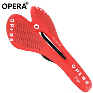 Opera 全碳纤维坐垫座垫鞍座山地车自行车中空碳弓超纤皮镂空