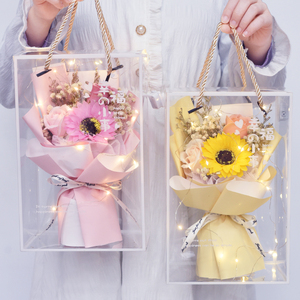 创意生日情人节礼物向日葵玫瑰康乃馨花束礼盒员工活动送女生妈妈