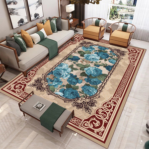 中国风客厅茶几地毯新中式简约复古传统仿古典风格茶室书房客厅毯