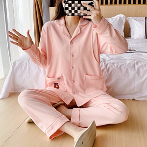 纯棉月子服秋冬季产后哺乳睡衣孕妇家居月子服春夏