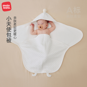 0-3月新初生的婴儿儿抱被秋冬季纯棉保暖盖被宝宝外出襁褓抱毯a类