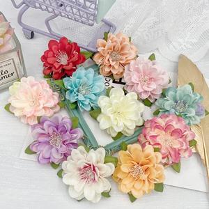 DIY手工制作装饰花艺仿真花君子菊花小牡丹绢花布花假花花头花朵