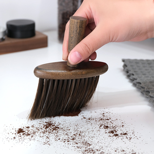 咖啡粉吧台清理刷咖啡机粉渣粉尘清洁神器家用实木清理毛刷