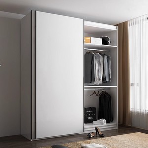 卧室衣柜推拉门滑门整体经济型大衣橱北欧简约二三移门衣柜子定制