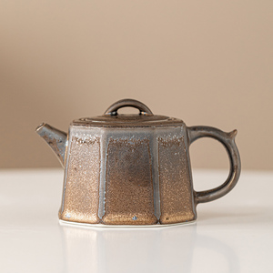 KAIYI陶瓷茶壶铁锈釉单壶家用功夫茶具复古红茶普洱泡茶壶仿古壶