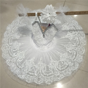 儿童芭蕾舞裙子白色天鹅湖演出服小天鹅舞蹈女童芭蕾TUTU