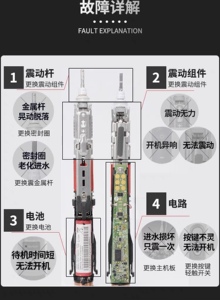 飞利浦电动牙刷维修进水自动启动无法开机不充电震动无力更换电池