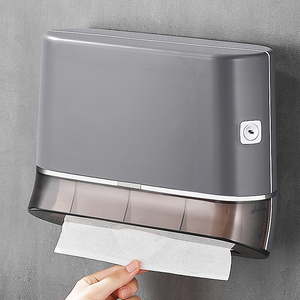 免打孔防水卫生间纸巾盒商用擦手抽纸盒厕所擦手纸壁挂式抹手纸箱