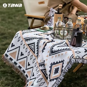 TAWA户外露营防潮垫加厚垫子野餐垫桌子毛毯野炊折叠坐垫草坪地垫