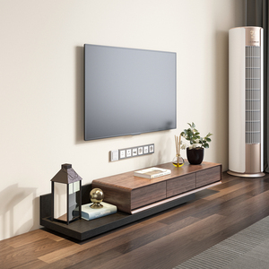 电视柜现代简约北欧伸缩电视机柜小户型客厅短款地柜落地1.5米