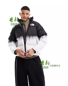 The North Face北面'96 Retro Nuptse黑白拼色休闲运动羽绒服虎扑