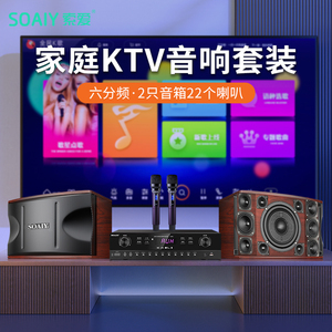 索爱M25家庭ktv音响套装电视唱k歌专用家用客厅功放音箱全套设备