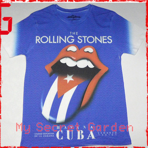 現貨特價Rolling Stones Cuba 古巴国旗英國官方短袖T恤Shirt