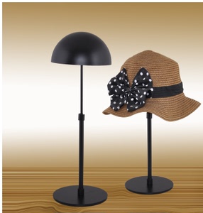 欧式高档服装店帽子展示架铁艺帽架帽托专柜可调节升高帽架