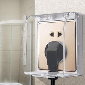洗手间卫生间插座开关防水盒外壳自粘式保护罩电热水器电插板暗装