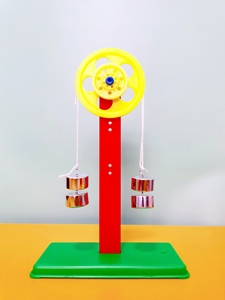 轮轴及支架模型小学科学研究杠杆平衡物理钩码实验器材教具幼儿园