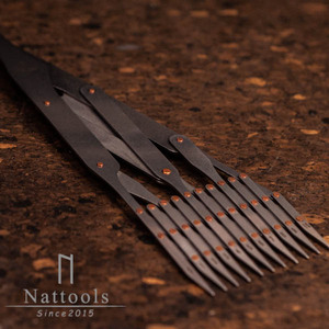 Nattools 等距尺箱包制作装饰钉工具快速等分尺 绘图平分平行画点