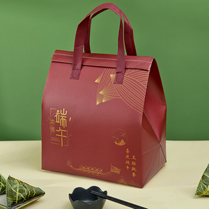 端午节包装盒粽子礼盒保温铝箔礼品袋通用牛肉丸空盒子高端手提盒