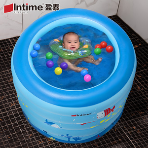婴儿游泳池家用超大充气幼儿童加厚室内宝宝洗澡可折叠小孩游泳桶