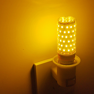 LED插电螺口黄光灯泡卧室小夜灯氛围暖黄装饰金黄气氛拍照补光灯