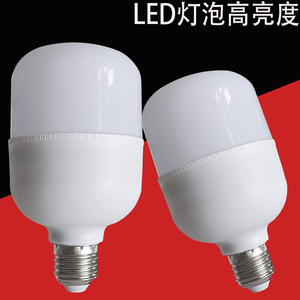LED灯泡20w30w白光暖光户外路灯泡家用灯泡E27螺口功率220v灯泡