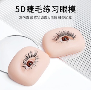 5D美睫眼睛模型练习打版神器纹眉通用硅胶模特头嫁接睫毛款式展示