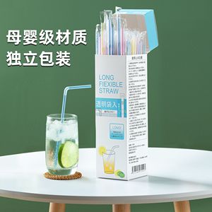 日本吸管一次性单独包装彩色儿童食品级弯头牛奶饮料果汁豆浆吸管