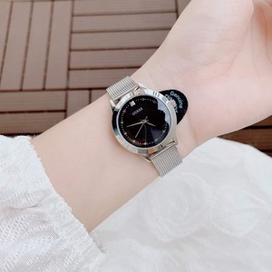 美国正品代购GUESS盖斯手表时尚休闲米兰钢带镶钻欧美女表U1197L1