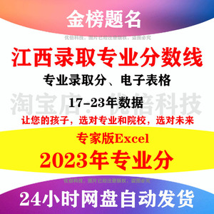 2024年江西省新高考志愿填报指南高考志愿填报指南投档线往年分数