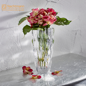 德国进口Nachtmann 晶洞高级透明水晶玻璃客厅摆件装饰大小号花瓶