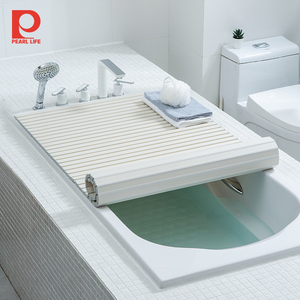 日本进口折叠式浴缸盖板半身浴洗澡盆防尘盖沐浴洗澡置物架支撑架