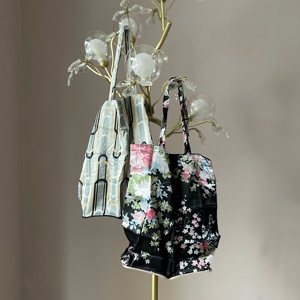 澳洲MIMCO轻奢品牌日式风仿真丝缎面折叠包购物袋