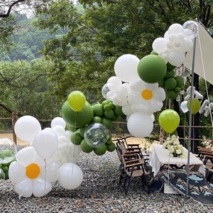 春天春游气球链装饰野餐露营团建场地户外生日氛围拍照场景布置品