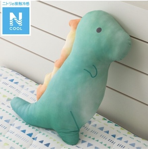新款日本可爱卡通凉冷感小恐龙冰丝抱枕玩偶超软公仔玩具多款式