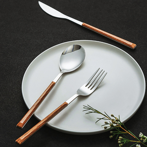 ijarl牛排刀叉家用西餐餐具304不锈钢刀叉两件套 刀叉勺三件套