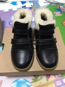 清仓现货 美国海淘UGG Rennon 男女童靴牛皮休闲魔术贴冬靴雪地靴