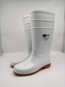 耐酸碱朗莱斯特食品靴 胶鞋长筒 防滑耐油白色食品厂雨靴劳保雨鞋