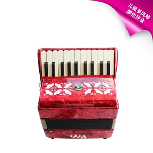 新款圣杰8贝司斯22键手风琴儿童初学(送背带) 音色优美 生日礼物