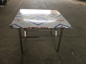折叠桌子长条餐桌不锈钢工作台简约现代会议培训桌活动桌厂家直销