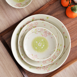 日本进口樱花树系列燕窝碗甜品碗水果沙拉大碗汤碗面碗亲子碗家用