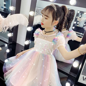 女童公主裙春夏装2022新款韩版儿童装洋气连衣裙夏季裙子蓬蓬纱裙