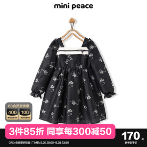 【时尚系列】minipeace太平鸟童装女童法式连衣裙高级感裙子春季