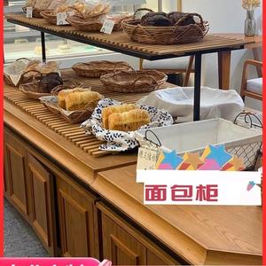 面包展示柜蛋糕糕点店烘焙边岛柜现烤商用玻璃食品展柜中岛货柜子