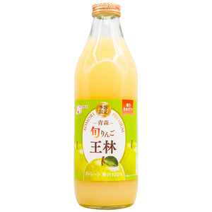 现货日本进口饮料金帕克王林旬青森苹果汁鲜榨健康饮品1000ml大瓶