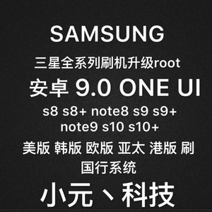 美版s8s8note8s9s9刷国行9.0 oneui系统 升级9.0三星刷机升级root