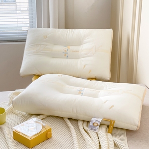 高端燕窝蛋白枕芯抗菌舒适柔软透气多功能家用可机洗羽丝枕48*74