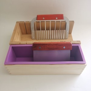 切皂器木质皂台皂模硅胶模具平板波纹切刀套装手工皂diy工具