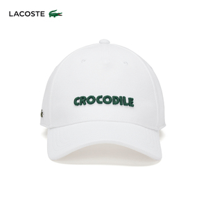 LACOSTE法国鳄鱼男女同款24夏季新款字母图案帽子鸭舌帽|RK0341